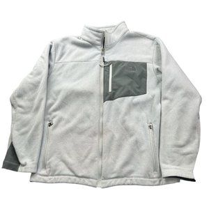 North Face Mens XL Chimborazo Sherpa Line Fleece Zip Jacket IVORY | J1